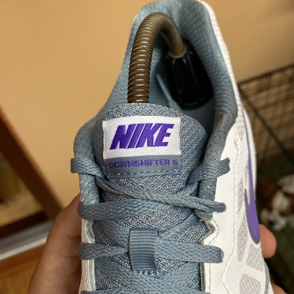 Nike Downshifter 6 White Purple Grey - Picture 15 of 16